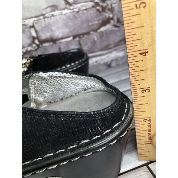 ALEGRIA Lara Pewter Mosaic LAR-780 Slip-On Comfort Sandals Women Sz 38EU/7.5M US - Picture 10 of 16
